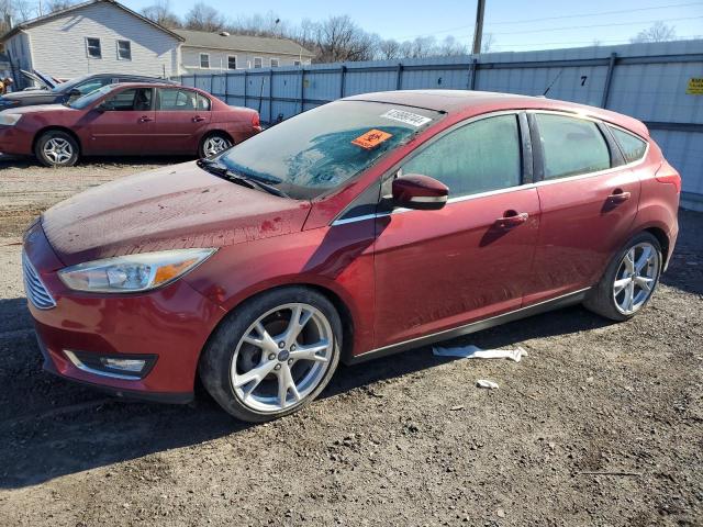 1FADP3N26FL238053 - 2015 FORD FOCUS TITANIUM BURGUNDY photo 1