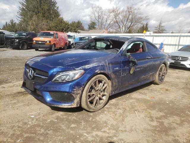 WDDWJ6EB3JF760741 - 2018 MERCEDES-BENZ C 43 4MATIC AMG BLUE photo 1