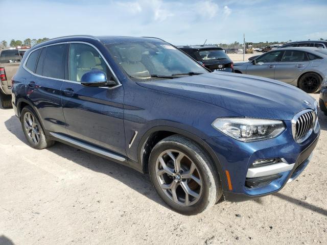 5UXTY3C09L9B39340 - 2020 BMW X3 SDRIVE30I BLUE photo 4