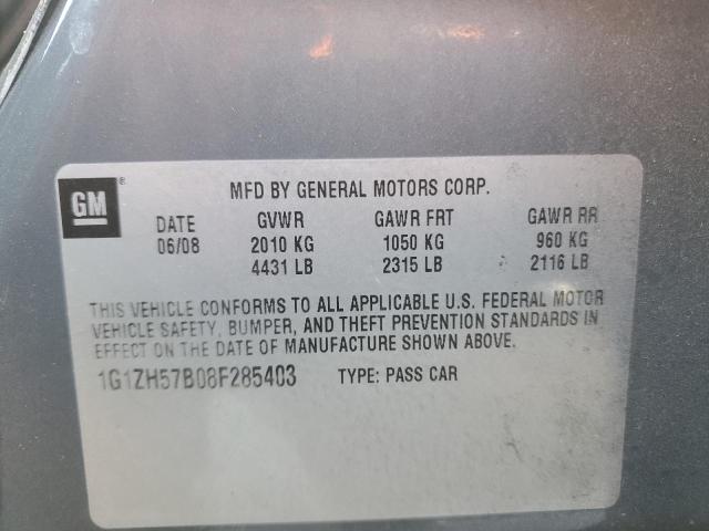 1G1ZH57B08F285403 - 2008 CHEVROLET MALIBU 1LT CHARCOAL photo 13