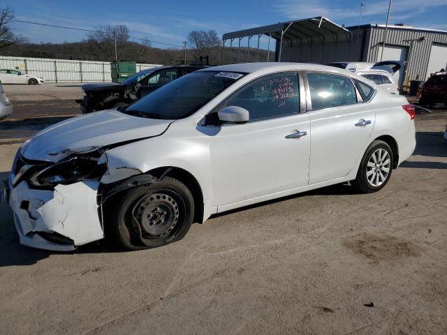 3N1AB7AP7HY225054 - 2017 NISSAN SENTRA S WHITE photo 1