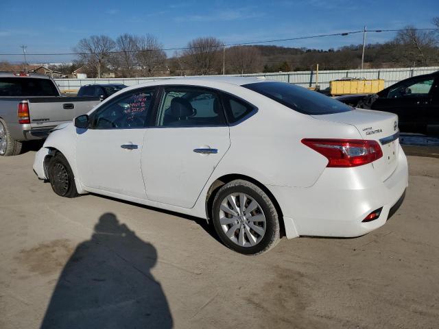 3N1AB7AP7HY225054 - 2017 NISSAN SENTRA S WHITE photo 2