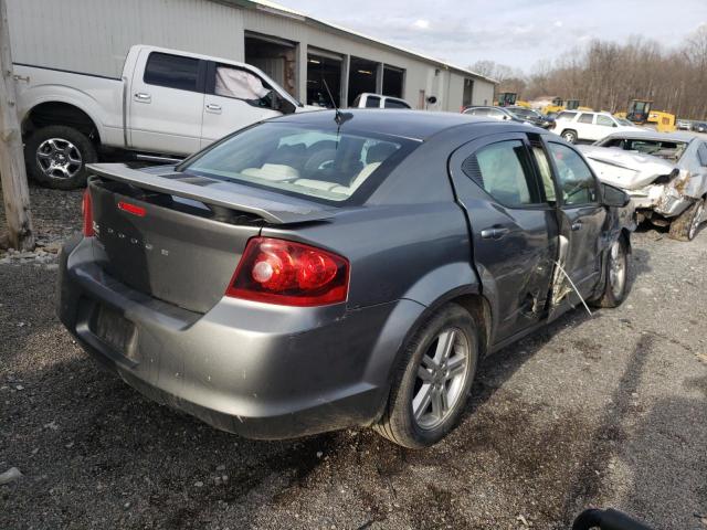 1C3CDZCB2CN153123 - 2012 DODGE AVENGER SXT GRAY photo 3