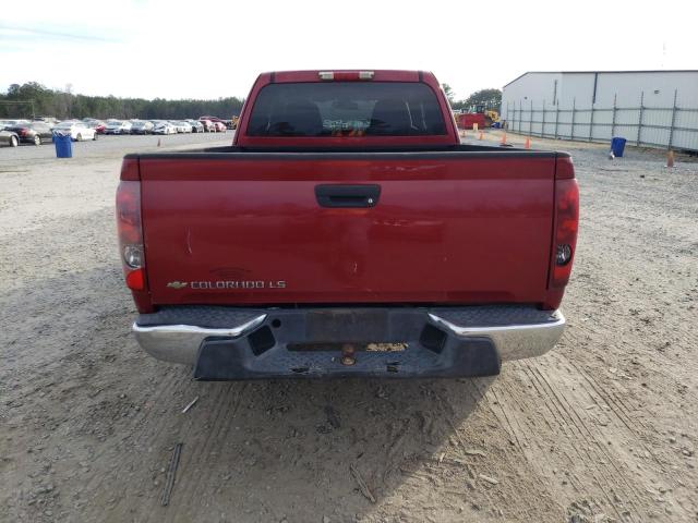 1GCCS196X58239780 - 2005 CHEVROLET COLORADO BURGUNDY photo 6