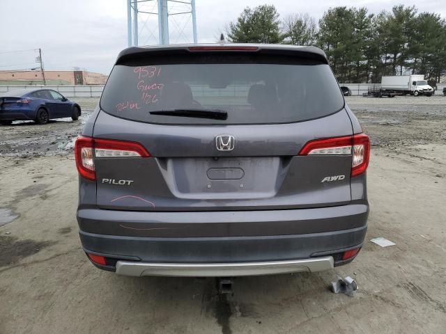 5FNYF6H59KB026914 - 2019 HONDA PILOT EXL GRAY photo 6