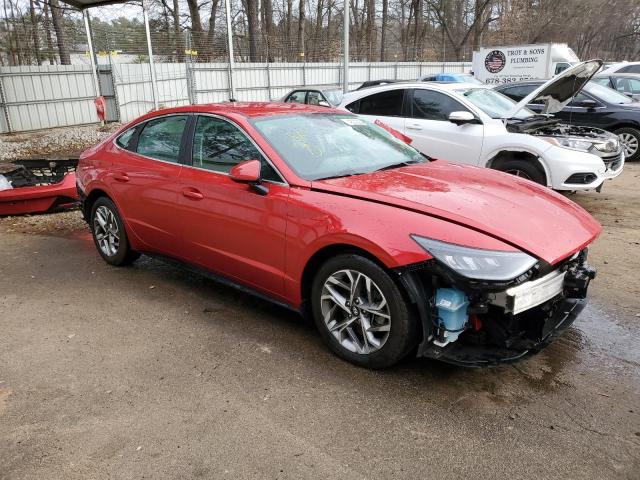 5NPEL4JA4MH120730 - 2021 HYUNDAI SONATA SEL RED photo 4