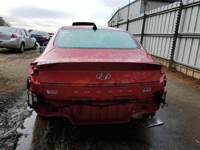 5NPEL4JA4MH120730 - 2021 HYUNDAI SONATA SEL RED photo 6