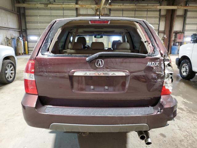 2HNYD18281H513782 - 2001 ACURA MDX BURGUNDY photo 6