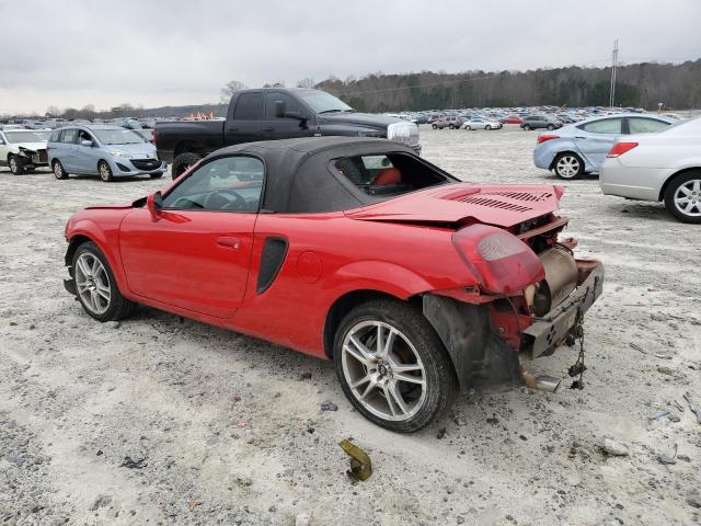 JTDFR3209Y0016255 - 2000 TOYOTA MR2 SPYDER RED photo 2