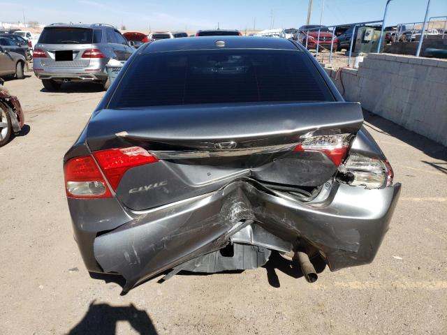 2HGFA16889H317657 - 2009 HONDA CIVIC EX GRAY photo 6