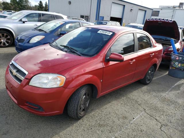 KL1TD56E09B372075 - 2009 CHEVROLET AVEO LS BURGUNDY photo 1