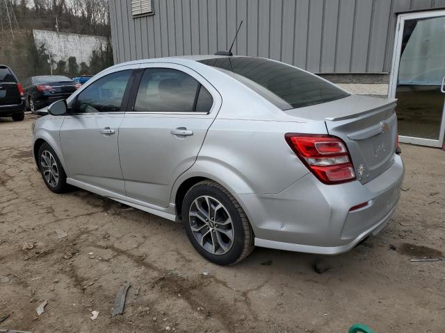 1G1JD5SG7H4116051 - 2017 CHEVROLET SONIC LT SILVER photo 2