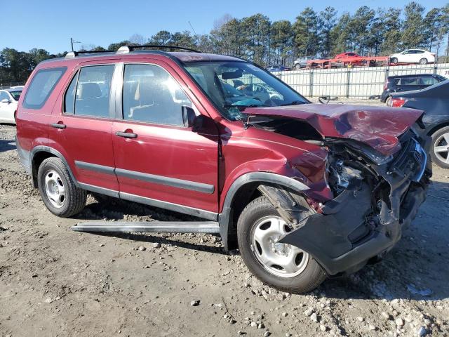 JHLRD68492C019009 - 2002 HONDA CR-V LX BURGUNDY photo 4