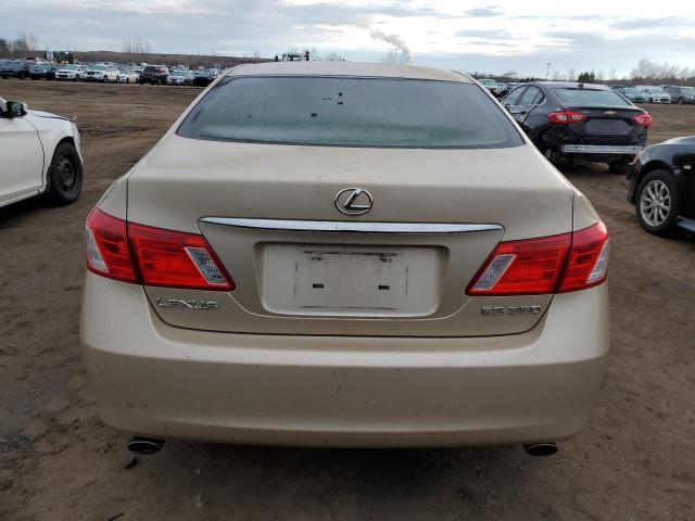 JTHBJ46G682179984 - 2008 LEXUS ES 350 BEIGE photo 6