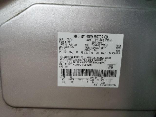 2LMTJ8LR9GBL61206 - 2016 LINCOLN MKX RESERVE SILVER photo 12