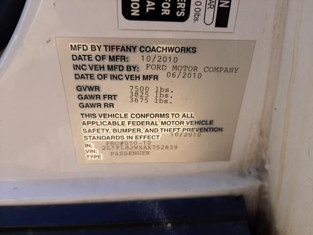 2L1FL8JWXAX752839 - 2010 LINCOLN TOWN CAR EXECUTIVE Weiß Foto 12