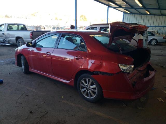 2T1BU4EE8AC503601 - 2010 TOYOTA COROLLA BASE RED photo 2