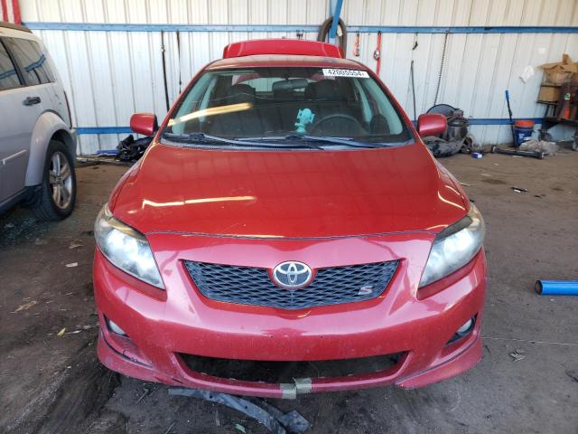 2T1BU4EE8AC503601 - 2010 TOYOTA COROLLA BASE RED photo 5