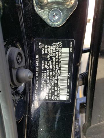 SHHFK7H46MU413082 - 2021 HONDA CIVIC SPORT 黑色 照片 13