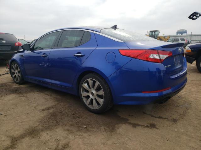 5XXGR4A68CG054020 - 2012 KIA OPTIMA SX BLUE photo 2