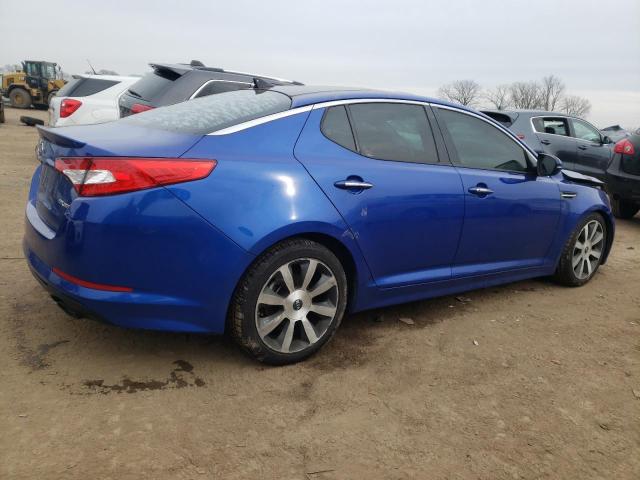 5XXGR4A68CG054020 - 2012 KIA OPTIMA SX BLUE photo 3