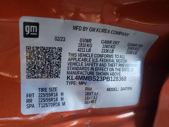 KL4MMBS23PB128368 - 2023 BUICK ENCORE GX PREFERRED ORANGE photo 14