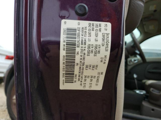 3C8FY68B25T547338 - 2005 CHRYSLER PT CRUISER LIMITED PURPLE photo 12