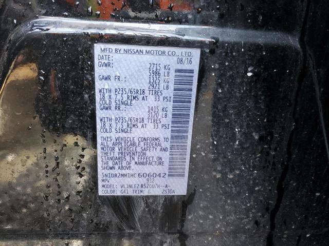 5N1DR2MM1HC606042 - 2017 NISSAN PATHFINDER S 黑色 照片 13