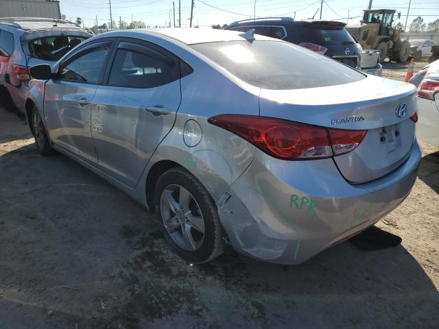 5NPDH4AE8CH099458 - 2012 HYUNDAI ELANTRA GLS SILVER photo 2