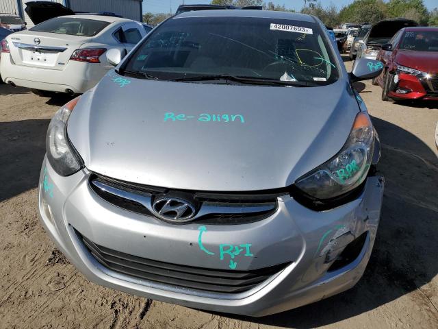 5NPDH4AE8CH099458 - 2012 HYUNDAI ELANTRA GLS SILVER photo 5