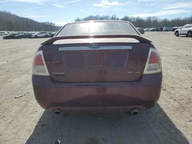 3FAFP08106R212298 - 2006 FORD FUSION SEL BURGUNDY photo 6