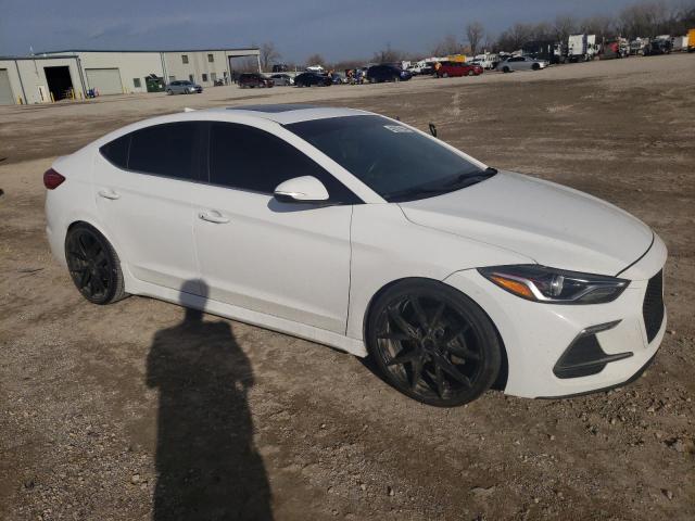 KMHD04LB4JU531097 - 2018 HYUNDAI ELANTRA SPORT WHITE photo 4