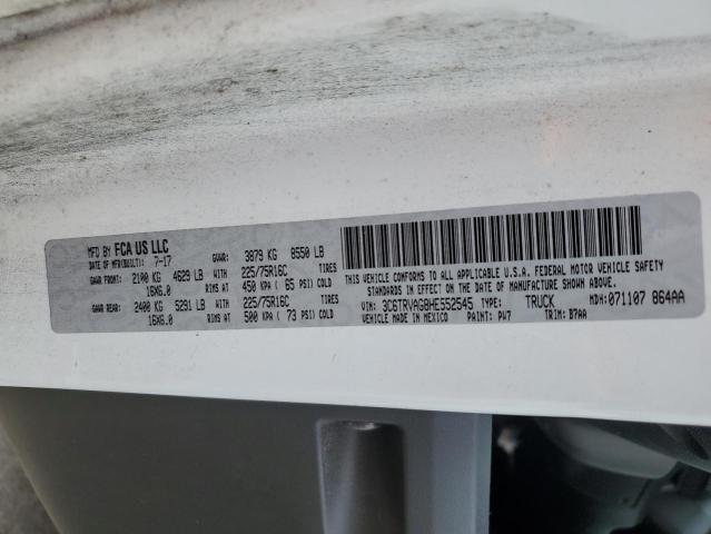 3C6TRVAG8HE552545 - 2017 RAM PROMASTER 1500 STANDARD WHITE photo 14