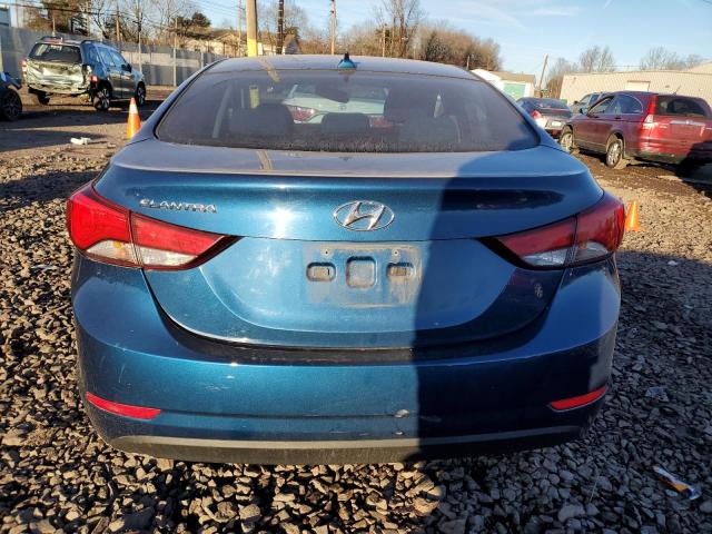 KMHDH4AE4GU602975 - 2016 HYUNDAI ELANTRA SE BLUE photo 6