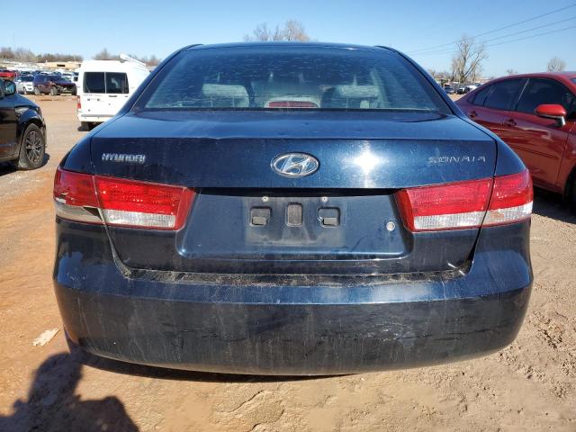 5NPET46C76H135123 - 2006 HYUNDAI SONATA GL BLUE photo 6