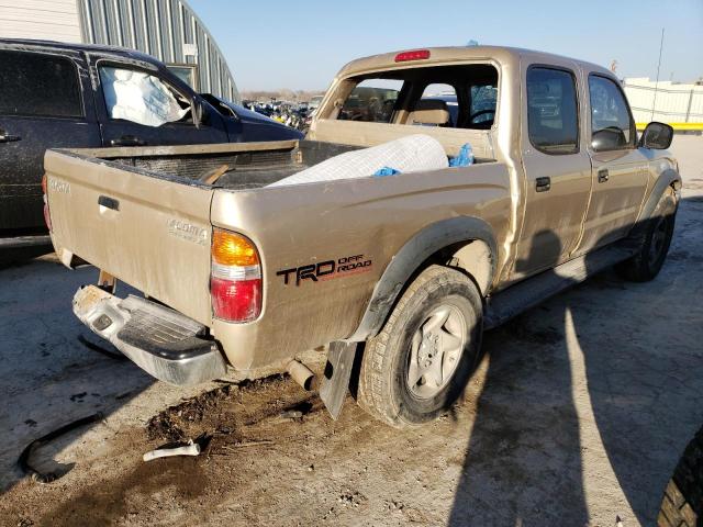 5TEGN92N62Z013514 - 2002 TOYOTA TACOMA DOUBLE CAB PRERUNNER TAN photo 3