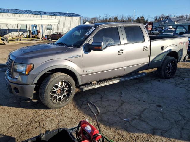 1FTFW1ET5CKD72072 - 2012 FORD F150 SUPERCREW GRAY photo 1