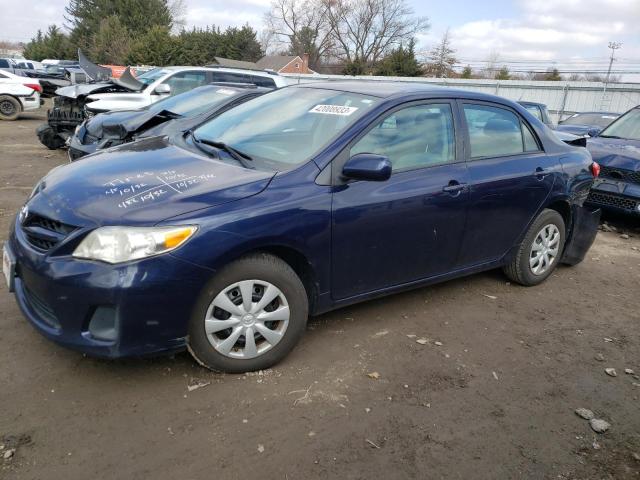 2T1BU4EE0BC692200 - 2011 TOYOTA COROLLA BASE BLUE photo 1