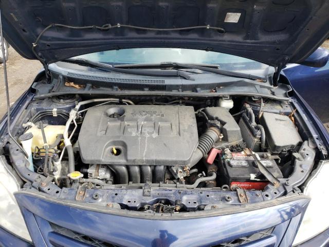 2T1BU4EE0BC692200 - 2011 TOYOTA COROLLA BASE BLUE photo 11