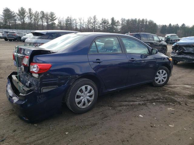 2T1BU4EE0BC692200 - 2011 TOYOTA COROLLA BASE BLUE photo 3