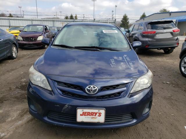 2T1BU4EE0BC692200 - 2011 TOYOTA COROLLA BASE BLUE photo 5