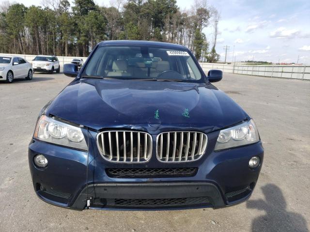 5UXWX9C51D0A31945 - 2013 BMW X3 XDRIVE28I BLUE photo 5