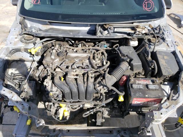 2T1BU4EE1CC893508 - 2012 TOYOTA COROLLA BASE SILVER photo 11