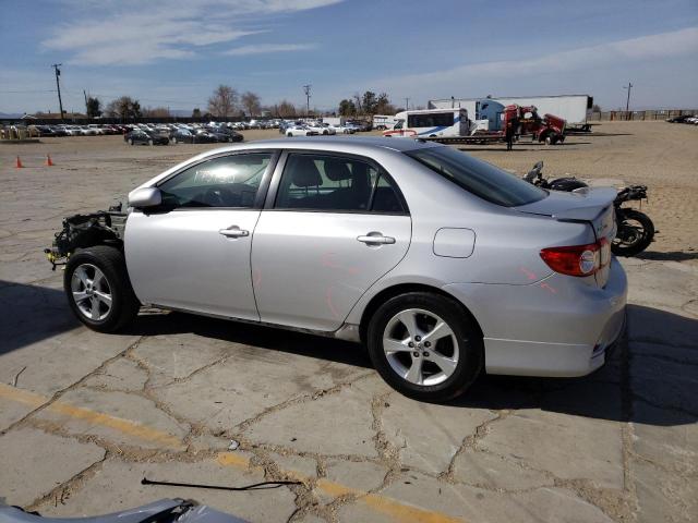 2T1BU4EE1CC893508 - 2012 TOYOTA COROLLA BASE SILVER photo 2