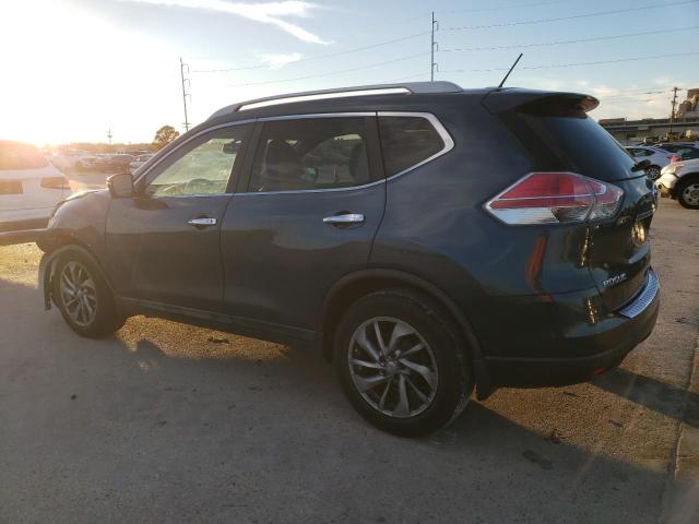 5N1AT2MT5EC784155 - 2014 NISSAN ROGUE S BLUE photo 2