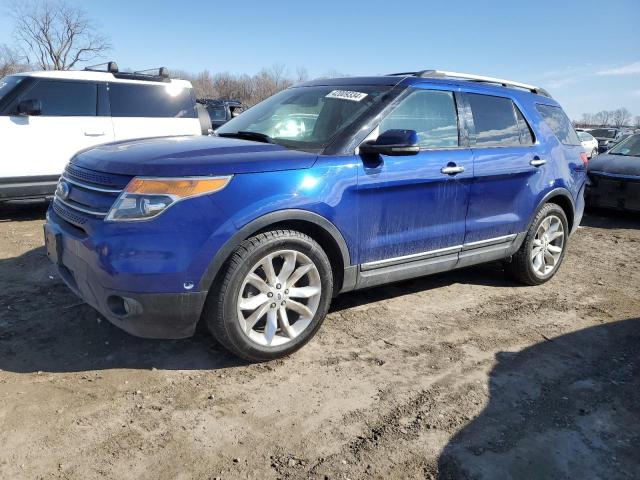 1FM5K8F85DGA34567 - 2013 FORD EXPLORER LIMITED BLUE photo 1