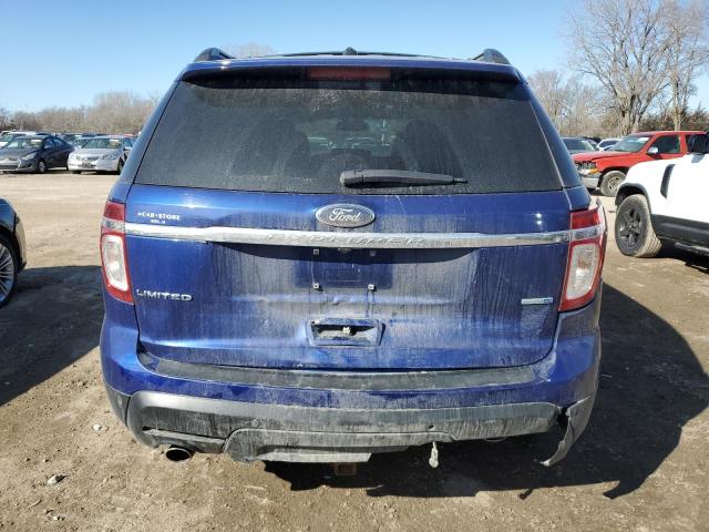 1FM5K8F85DGA34567 - 2013 FORD EXPLORER LIMITED BLUE photo 6