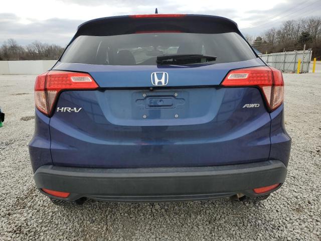 3CZRU6H75GM741164 - 2016 HONDA HR-V EXL BLUE photo 6