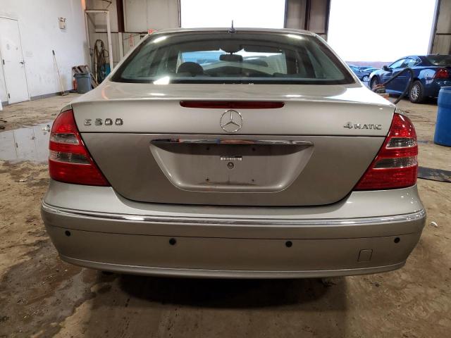 WDBUF83J45X174444 - 2005 MERCEDES-BENZ E 500 4MATIC SILVER photo 6