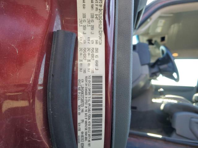 1J8HG48K37C685723 - 2007 JEEP COMMANDER 勃艮第红 照片 12